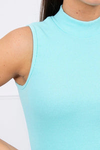 Sleeveless blouse 8988 / – Mint цвет / color | Lexline Fashion