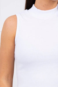Sleeveless blouse 8988 / – White цвет / color | Lexline Fashion