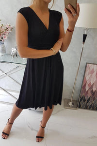 Sleeveless dress 8288 / – Black цвет / color | Lexline Fashion