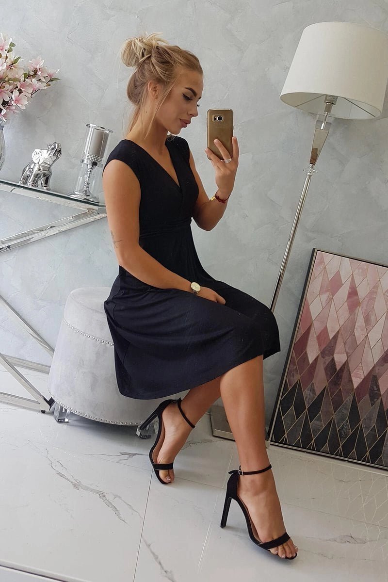 Sleeveless dress 8288 / – Black цвет / color | Lexline Fashion