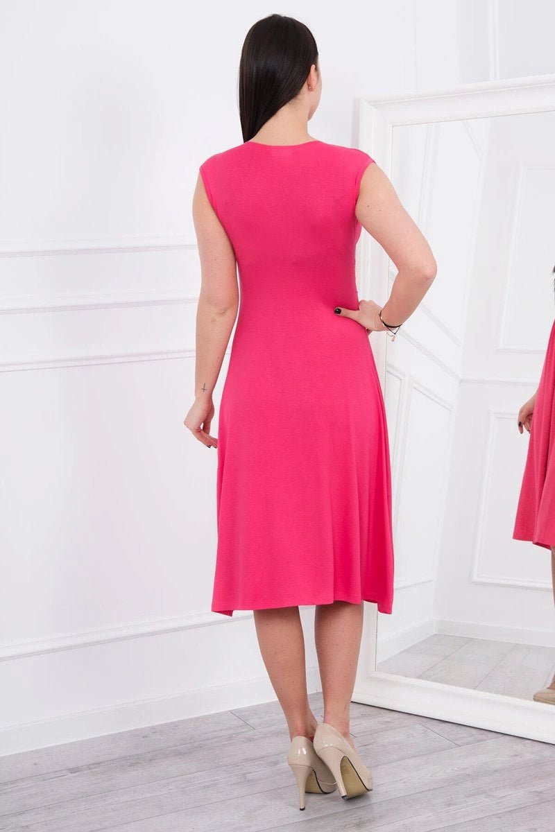 Sleeveless dress 8288 / – Fuchsia цвет / color | Lexline Fashion