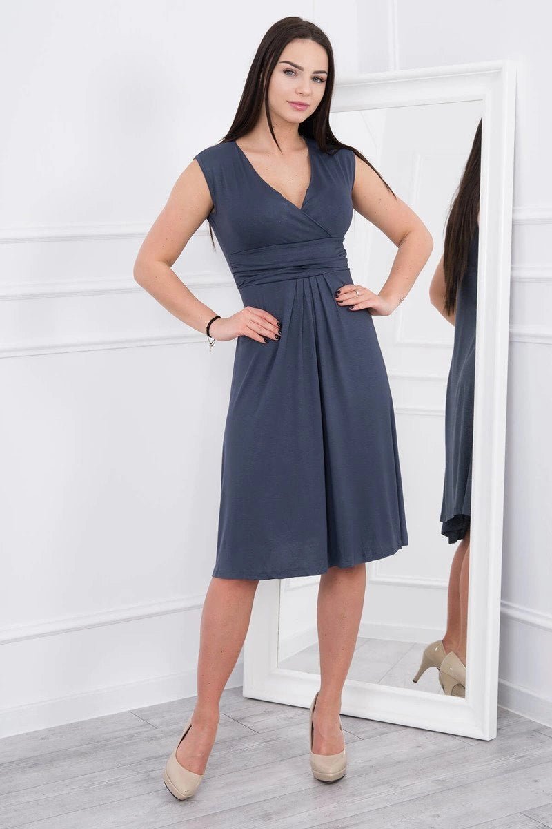 Sleeveless dress 8288 / – Graphite цвет / color | Lexline Fashion