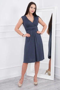 Sleeveless dress 8288 / – Graphite цвет / color | Lexline Fashion