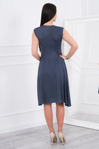 Sleeveless dress 8288 / – Graphite цвет / color | Lexline Fashion