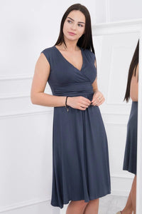 Sleeveless dress 8288 / – Graphite цвет / color | Lexline Fashion