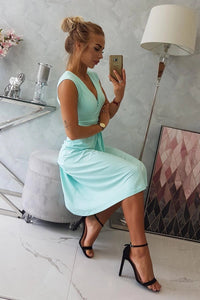 Sleeveless dress 8288 / – Mint цвет / color | Lexline Fashion
