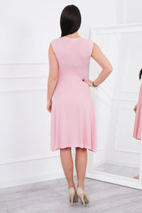 Sleeveless dress 8288 / – Powder цвет / color | Lexline Fashion