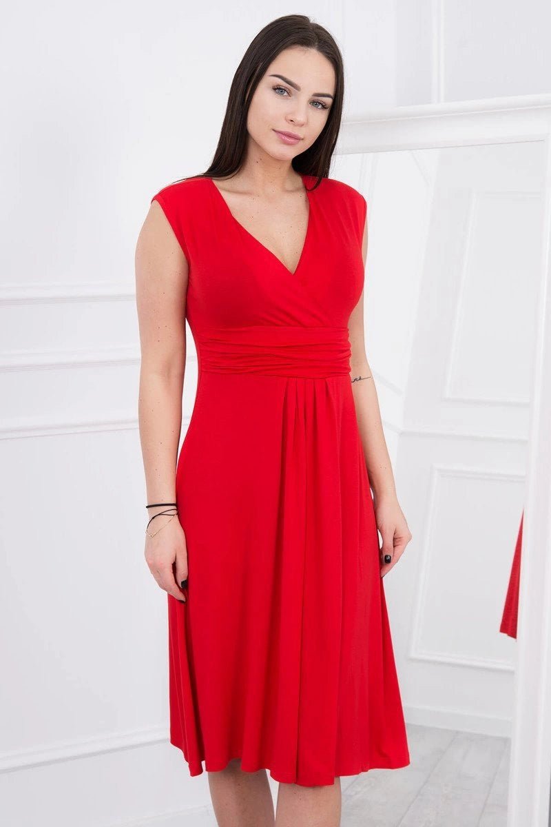 Sleeveless dress 8288 / – Red цвет / color | Lexline Fashion