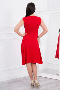 Sleeveless dress 8288 / – Red цвет / color | Lexline Fashion