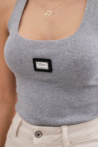 Sleeveless top 8986 / – Gray цвет / color | Lexline Fashion