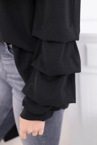 Spanish blouse with decorative sleeves IT - 15 / – Black цвет / color | Lexline Fashion