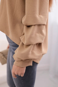 Spanish blouse with decorative sleeves IT - 15 / – Camel цвет / color | Lexline Fashion