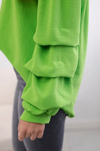 Spanish blouse with decorative sleeves IT - 15 / – Green || Light цвет / color | Lexline Fashion