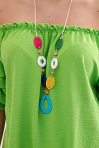Spanish blouse with decorative sleeves IT - 29 / – Green || Light цвет / color | Lexline Fashion