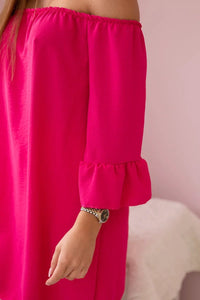 Spanish blouse with frills on the sleeve IT - 22 / – Fuchsia цвет / color | Lexline Fashion