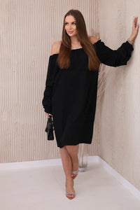 Spanish dress with decorative sleeves IT - 19 / – Black цвет / color | Lexline Fashion