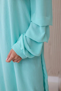 Spanish dress with decorative sleeves IT - 19 / – Mint цвет / color | Lexline Fashion