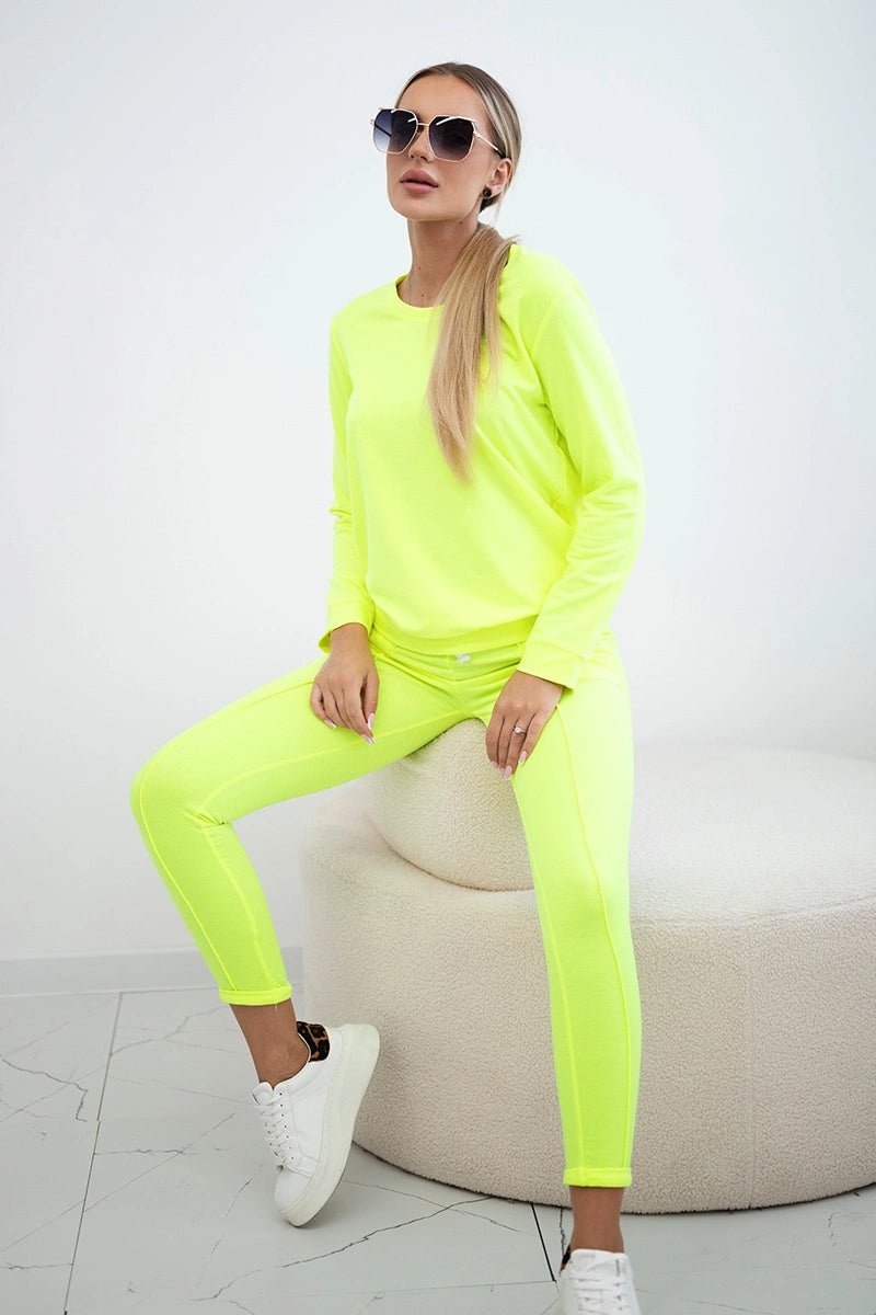 Sport set 9090 / – Yellow neon цвет / color | Lexline Fashion