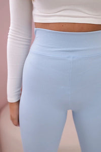 Striped leggings pants 69186 / – Blue цвет / color | Lexline Fashion