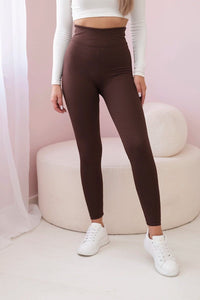 Striped leggings pants 69186 / – Brown цвет / color | Lexline Fashion