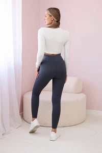 Striped leggings pants 69186 / – Graphite цвет / color | Lexline Fashion