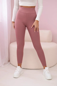 Striped leggings pants 69186 / – Pink || Dark цвет / color | Lexline Fashion