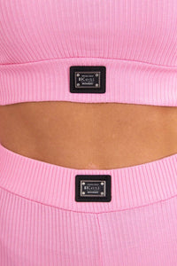 Striped top set with a blouse 9353 / – Light || Pink цвет / color | Lexline Fashion