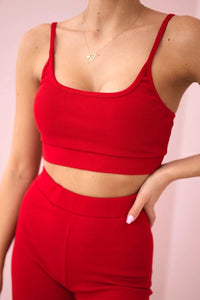 Striped top set with a blouse 9355 / – Red цвет / color | Lexline Fashion