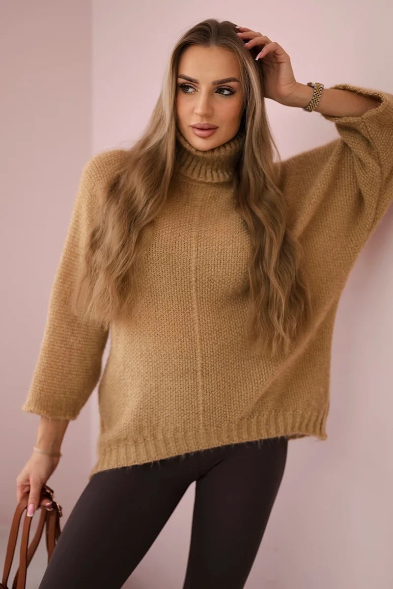 Sweater ART3047 / – Camel цвет / color | Lexline Fashion