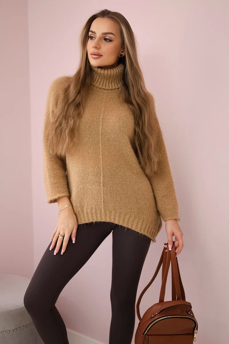 Sweater ART3047 / – Camel цвет / color | Lexline Fashion