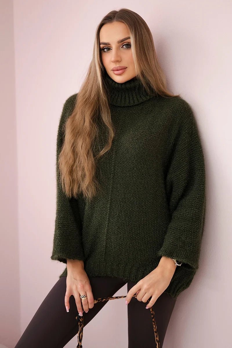 Sweater ART3047 / – Khaki цвет / color | Lexline Fashion