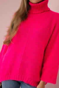 Sweater ART3047 / – Neon pink цвет / color | Lexline Fashion