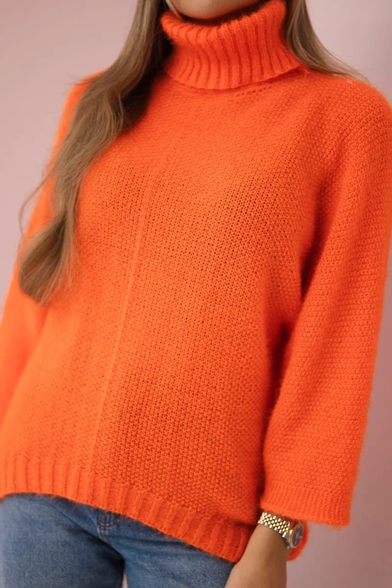 Sweater ART3047 / – Orange цвет / color | Lexline Fashion