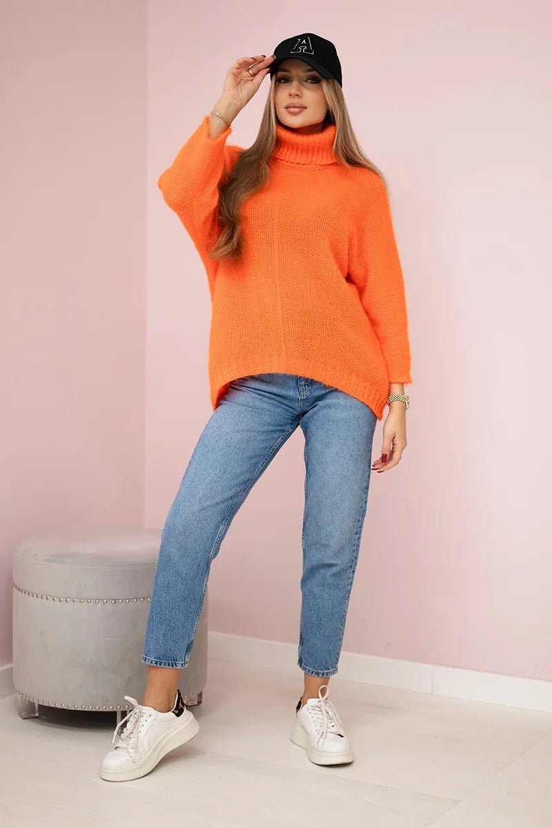 Sweater ART3047 / – Orange цвет / color | Lexline Fashion