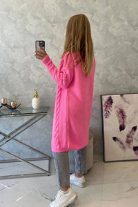 Sweater Cardigan with cable knit 2021 - 5 / – Pink || Light цвет / color | Lexline Fashion
