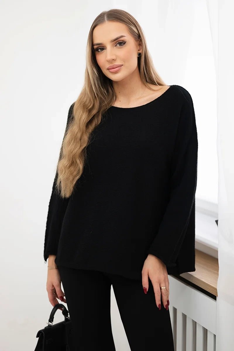 Sweater IT - 64 / – Black цвет / color | Lexline Fashion