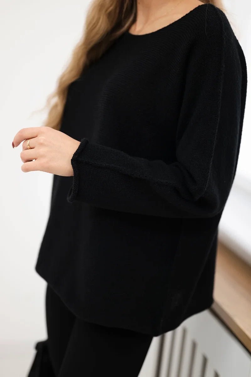Sweater IT - 64 / – Black цвет / color | Lexline Fashion