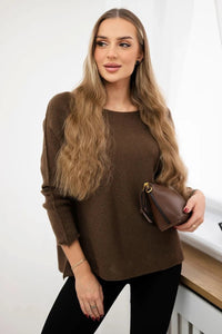 Sweater IT - 64 / – Brown цвет / color | Lexline Fashion