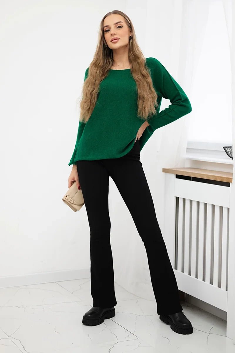 Sweater IT - 64 / – Green || Dark цвет / color | Lexline Fashion