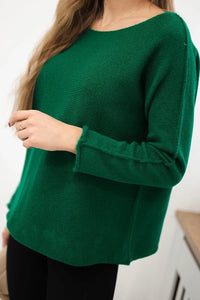 Sweater IT - 64 / – Green || Dark цвет / color | Lexline Fashion