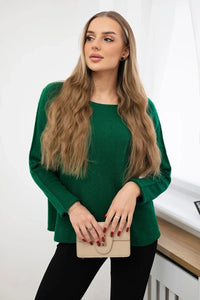 Sweater IT - 64 / – Green || Dark цвет / color | Lexline Fashion