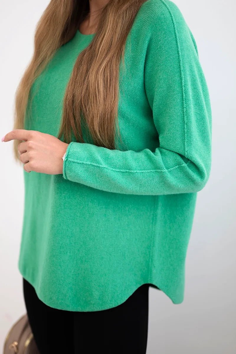 Sweater IT - 64 / – Green || Light цвет / color | Lexline Fashion