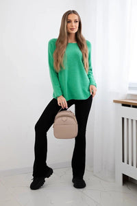 Sweater IT - 64 / – Green || Light цвет / color | Lexline Fashion