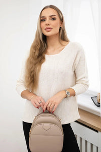 Sweater IT - 64 / – Light || Beige цвет / color | Lexline Fashion
