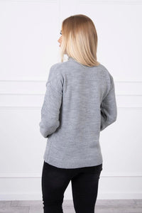 Sweater with a turtleneck 2020 - 16 / – Gray цвет / color | Lexline Fashion