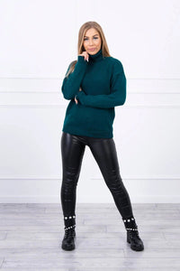 Sweater with a turtleneck 2020 - 16 / – Marine цвет / color | Lexline Fashion