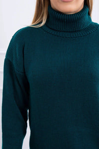 Sweater with a turtleneck 2020 - 16 / – Marine цвет / color | Lexline Fashion