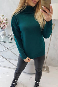 Sweater with a turtleneck 2020 - 16 / – Marine цвет / color | Lexline Fashion