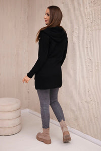 Sweater with envelope bottom 2019 - 6 / – Black цвет / color | Lexline Fashion