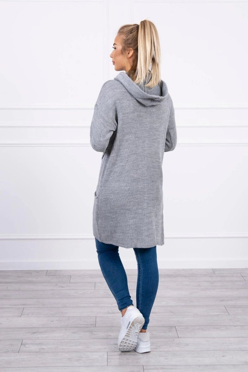 Sweater with envelope bottom 2019 - 6 / – Gray цвет / color | Lexline Fashion